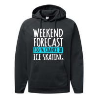 Ice Skating Coach Figure Skater Skates Sport Performance Fleece Hoodie