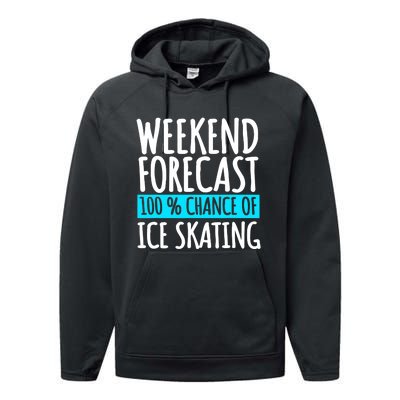 Ice Skating Coach Figure Skater Skates Sport Performance Fleece Hoodie