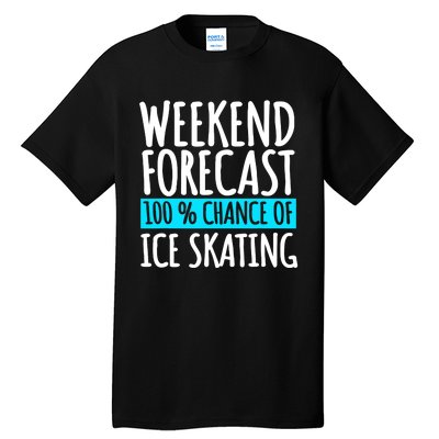 Ice Skating Coach Figure Skater Skates Sport Tall T-Shirt