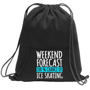 Ice Skating Coach Figure Skater Skates Sport Sweatshirt Cinch Pack Bag