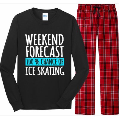 Ice Skating Coach Figure Skater Skates Sport Long Sleeve Pajama Set