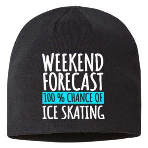 Ice Skating Coach Figure Skater Skates Sport Sustainable Beanie