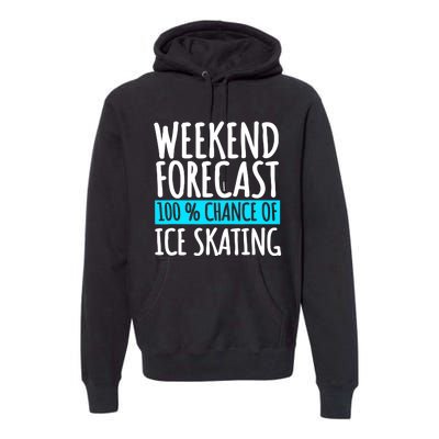 Ice Skating Coach Figure Skater Skates Sport Premium Hoodie