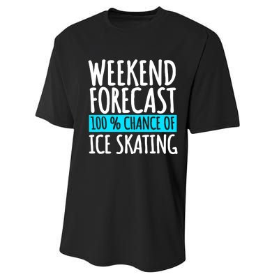 Ice Skating Coach Figure Skater Skates Sport Performance Sprint T-Shirt