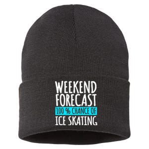 Ice Skating Coach Figure Skater Skates Sport Sustainable Knit Beanie