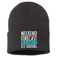 Ice Skating Coach Figure Skater Skates Sport Sustainable Knit Beanie