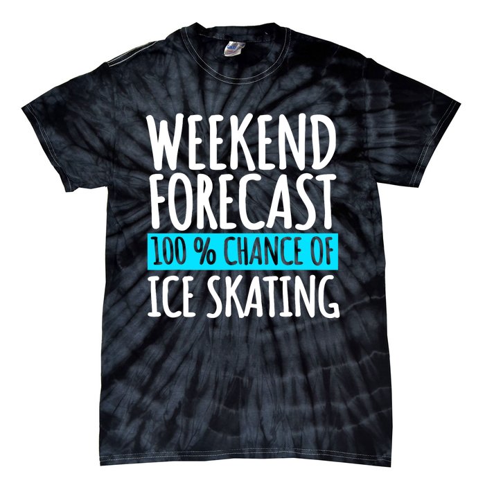 Ice Skating Coach Figure Skater Skates Sport Tie-Dye T-Shirt