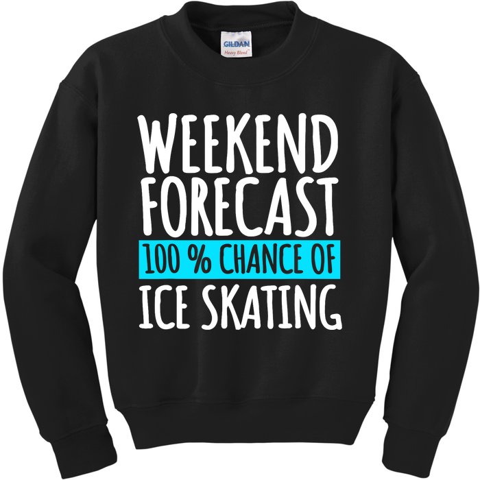 Ice Skating Coach Figure Skater Skates Sport Kids Sweatshirt