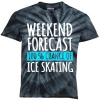 Ice Skating Coach Figure Skater Skates Sport Kids Tie-Dye T-Shirt