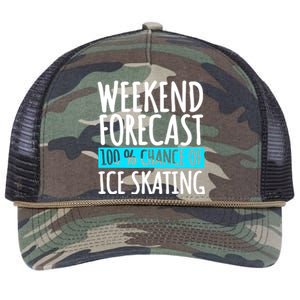 Ice Skating Coach Figure Skater Skates Sport Retro Rope Trucker Hat Cap