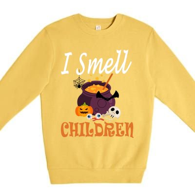 I Smell Children For Funny And Scary Halloween Gift Premium Crewneck Sweatshirt