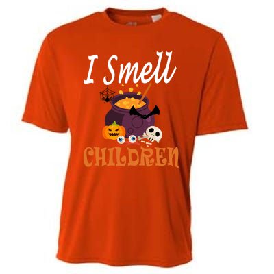 I Smell Children For Funny And Scary Halloween Gift Cooling Performance Crew T-Shirt