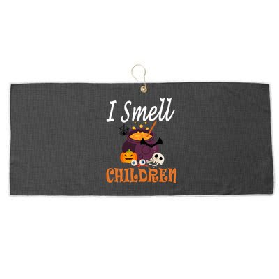 I Smell Children For Funny And Scary Halloween Gift Large Microfiber Waffle Golf Towel