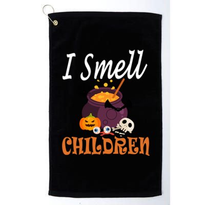 I Smell Children For Funny And Scary Halloween Gift Platinum Collection Golf Towel