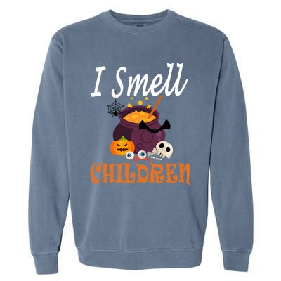 I Smell Children For Funny And Scary Halloween Gift Garment-Dyed Sweatshirt