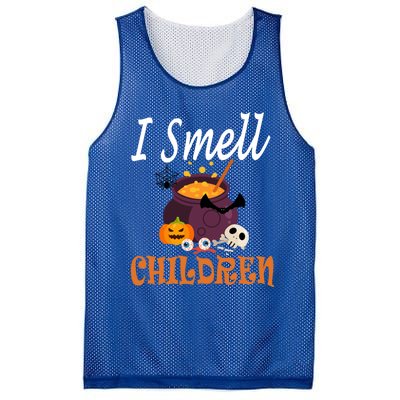 I Smell Children For Funny And Scary Halloween Gift Mesh Reversible Basketball Jersey Tank