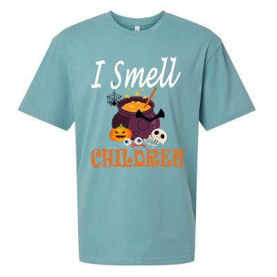 I Smell Children For Funny And Scary Halloween Gift Sueded Cloud Jersey T-Shirt