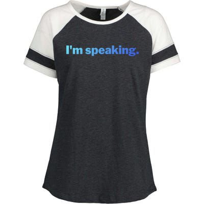 IM Speaking Cool Gift Enza Ladies Jersey Colorblock Tee