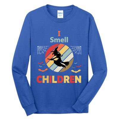 I Smell Children For Funny And Scary Halloween Gift Tall Long Sleeve T-Shirt