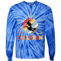 I Smell Children For Funny And Scary Halloween Gift Tie-Dye Long Sleeve Shirt