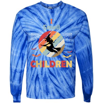 I Smell Children For Funny And Scary Halloween Gift Tie-Dye Long Sleeve Shirt