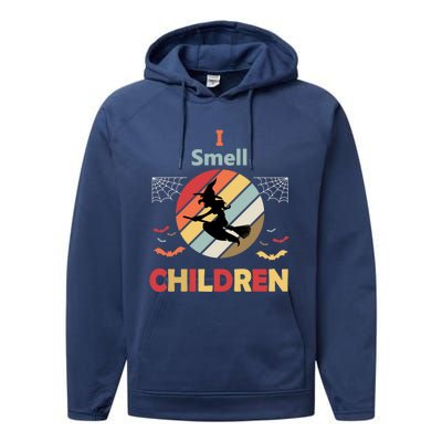 I Smell Children For Funny And Scary Halloween Gift Performance Fleece Hoodie