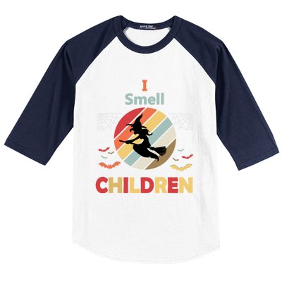 I Smell Children For Funny And Scary Halloween Gift Baseball Sleeve Shirt