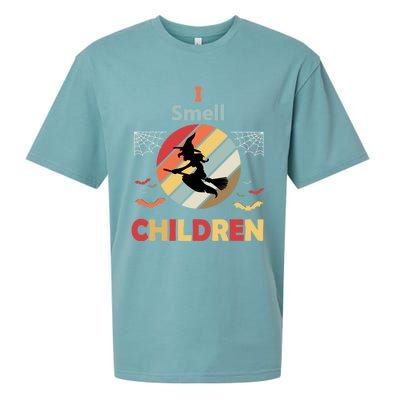 I Smell Children For Funny And Scary Halloween Gift Sueded Cloud Jersey T-Shirt