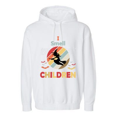 I Smell Children For Funny And Scary Halloween Gift Garment-Dyed Fleece Hoodie