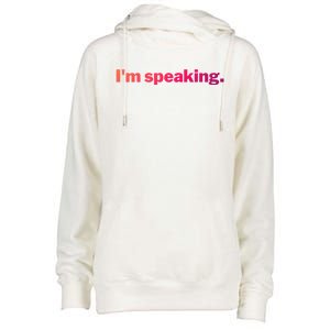 IM Speaking Cool Gift Womens Funnel Neck Pullover Hood