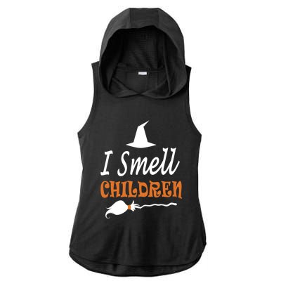 I Smell Children For Funny And Scary Halloween Gift Ladies PosiCharge Tri-Blend Wicking Draft Hoodie Tank