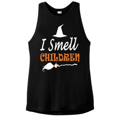 I Smell Children For Funny And Scary Halloween Gift Ladies PosiCharge Tri-Blend Wicking Tank