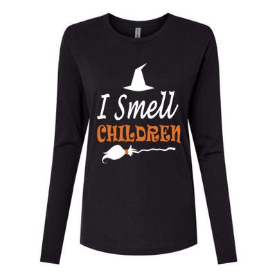 I Smell Children For Funny And Scary Halloween Gift Womens Cotton Relaxed Long Sleeve T-Shirt