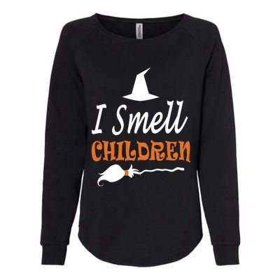 I Smell Children For Funny And Scary Halloween Gift Womens California Wash Sweatshirt