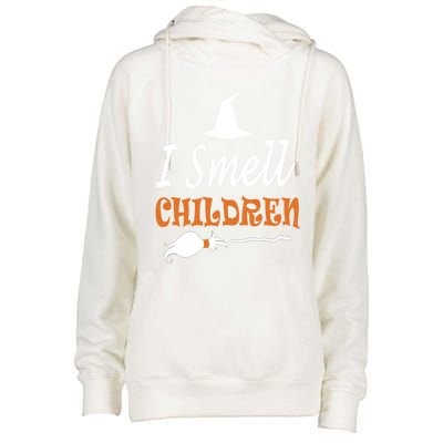 I Smell Children For Funny And Scary Halloween Gift Womens Funnel Neck Pullover Hood