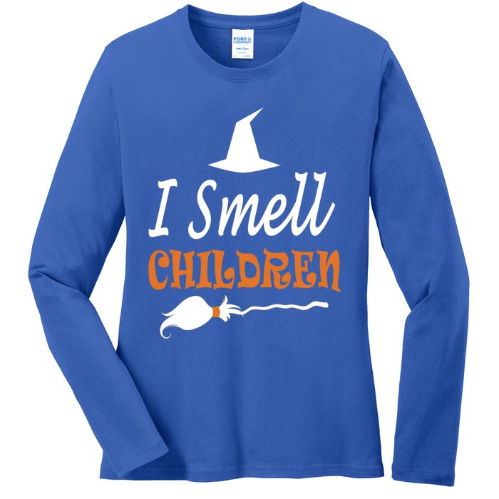 I Smell Children For Funny And Scary Halloween Gift Ladies Long Sleeve Shirt