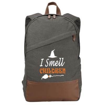 I Smell Children For Funny And Scary Halloween Gift Cotton Canvas Backpack