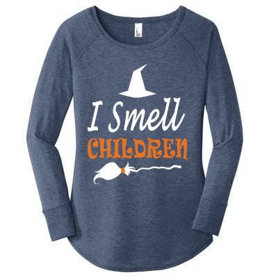 I Smell Children For Funny And Scary Halloween Gift Women's Perfect Tri Tunic Long Sleeve Shirt