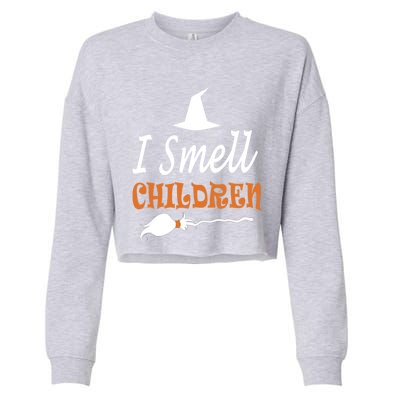 I Smell Children For Funny And Scary Halloween Gift Cropped Pullover Crew