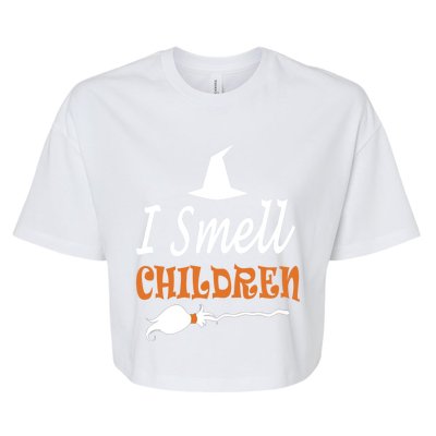 I Smell Children For Funny And Scary Halloween Gift Bella+Canvas Jersey Crop Tee