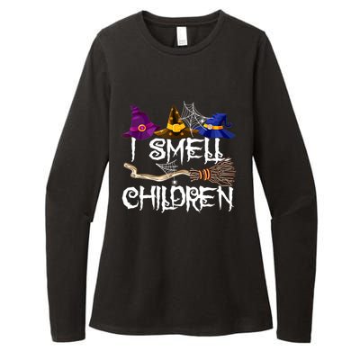 I Smell Children Funny Witches Halloween Party Costume Womens CVC Long Sleeve Shirt