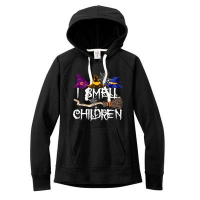 I Smell Children Funny Witches Halloween Party Costume Women's Fleece Hoodie