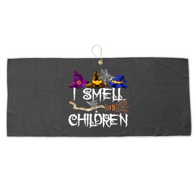 I Smell Children Funny Witches Halloween Party Costume Large Microfiber Waffle Golf Towel