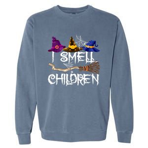 I Smell Children Funny Witches Halloween Party Costume Garment-Dyed Sweatshirt