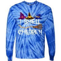 I Smell Children Funny Witches Halloween Party Costume Tie-Dye Long Sleeve Shirt