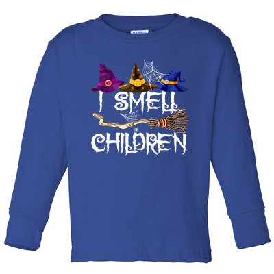 I Smell Children Funny Witches Halloween Party Costume Toddler Long Sleeve Shirt