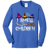 I Smell Children Funny Witches Halloween Party Costume Kids Long Sleeve Shirt