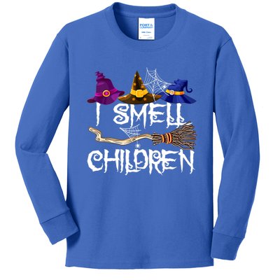 I Smell Children Funny Witches Halloween Party Costume Kids Long Sleeve Shirt