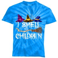 I Smell Children Funny Witches Halloween Party Costume Kids Tie-Dye T-Shirt