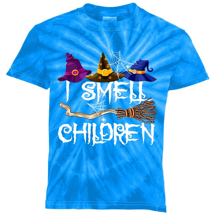 I Smell Children Funny Witches Halloween Party Costume Kids Tie-Dye T-Shirt